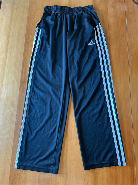 adidas Other - adidas Black Kids Sweatpants with White Side Stripes